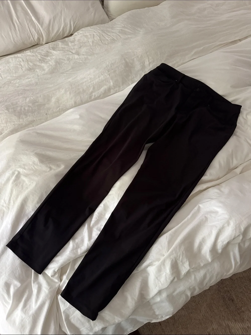 LIKE NEW! Lululemon Men's Black ABC Slim-Fit 5 Pocket Pant 34W Warpstreme